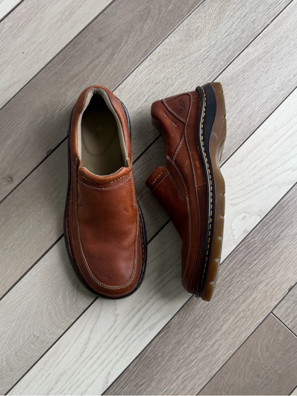 Dr. Martens Orson Shoes Brown Stretch Slip-On Loafers (Men’s)